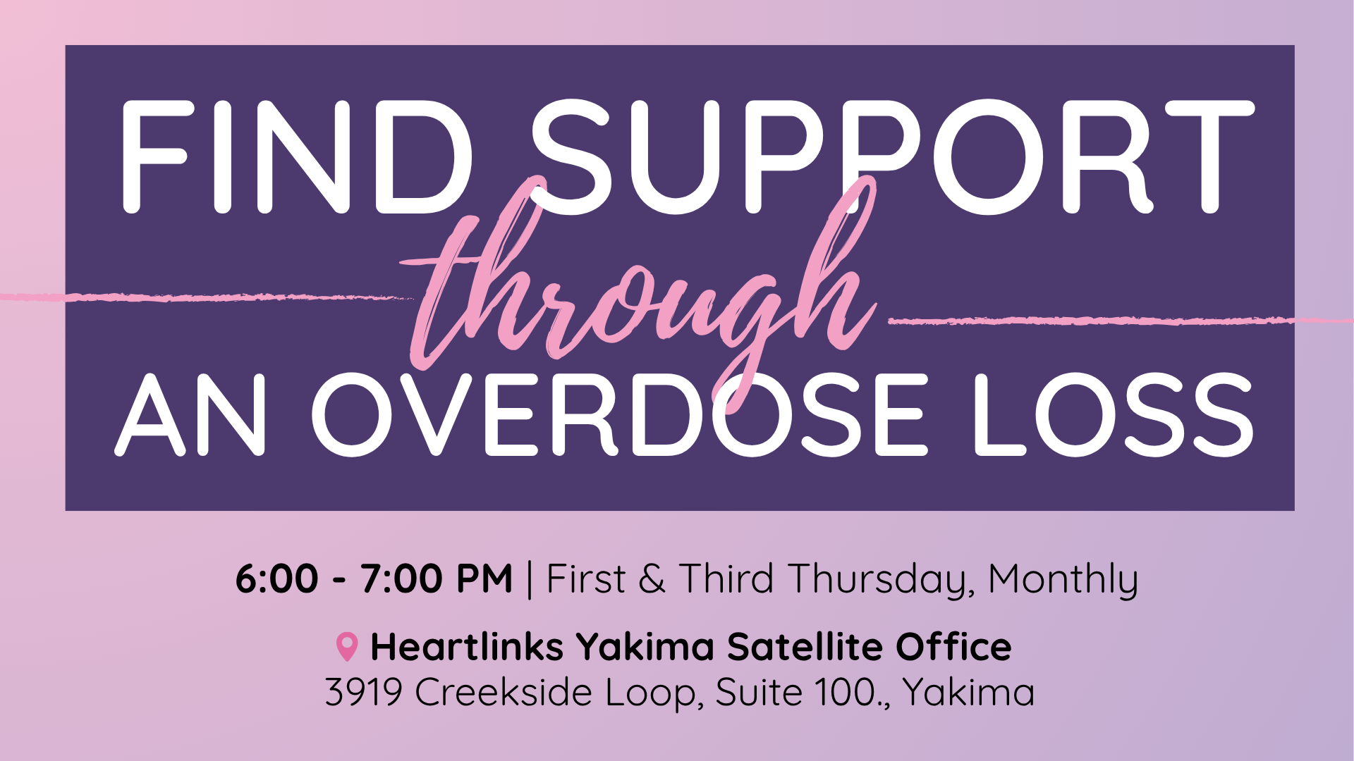 overdose loss support group fb event cover